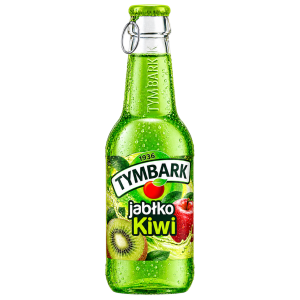 tymbark apfel kiwi flasche mit kondenswasser